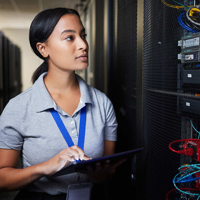 Secure access corridor inside a data center